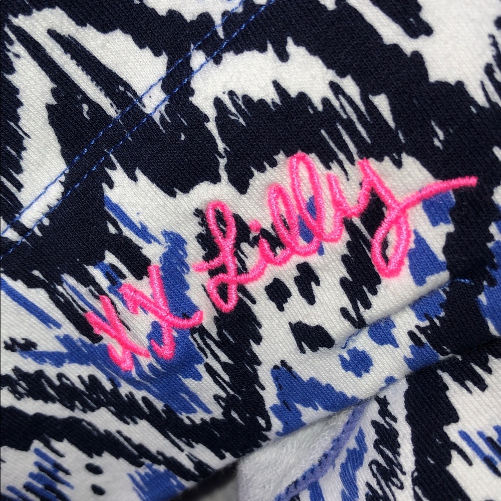 Lilly Pulitzer Oh My Cod Beckon Blue Skipper Dress Women’s Size Large - Picture 5 of 13